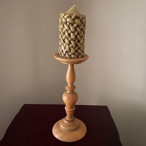 Vintage Candle & Candle Holder